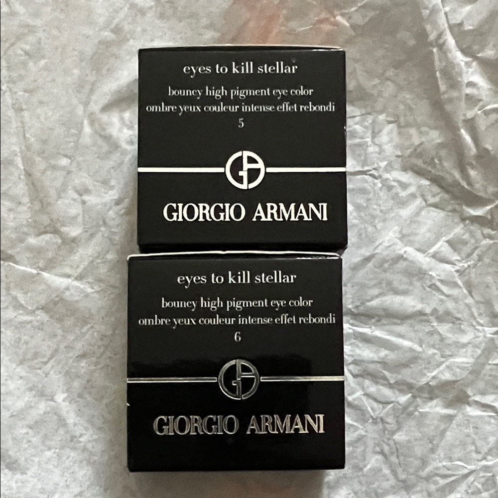 Giorgio Armani Black 'Eyes to Kill Stellar' Compact Boxes (Set of 2)